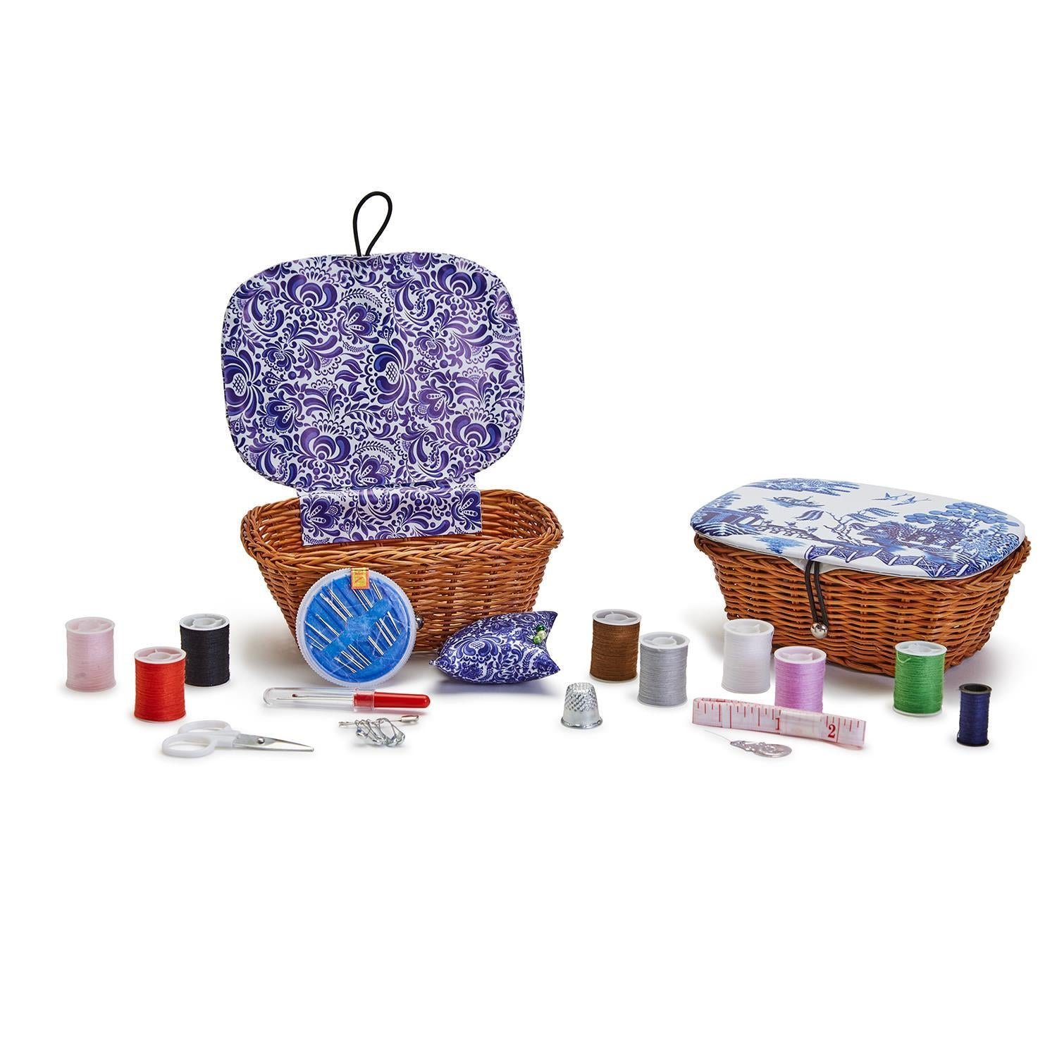 53491-20.jpg Two's Company Chinoserie Sewing Kit Baskets