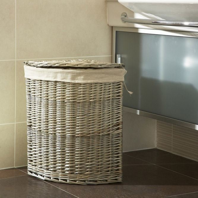 6c419831-c06b-45f0-9933-ccd7eac10e55.jpg Corner Laundry Basket - Antique Wash