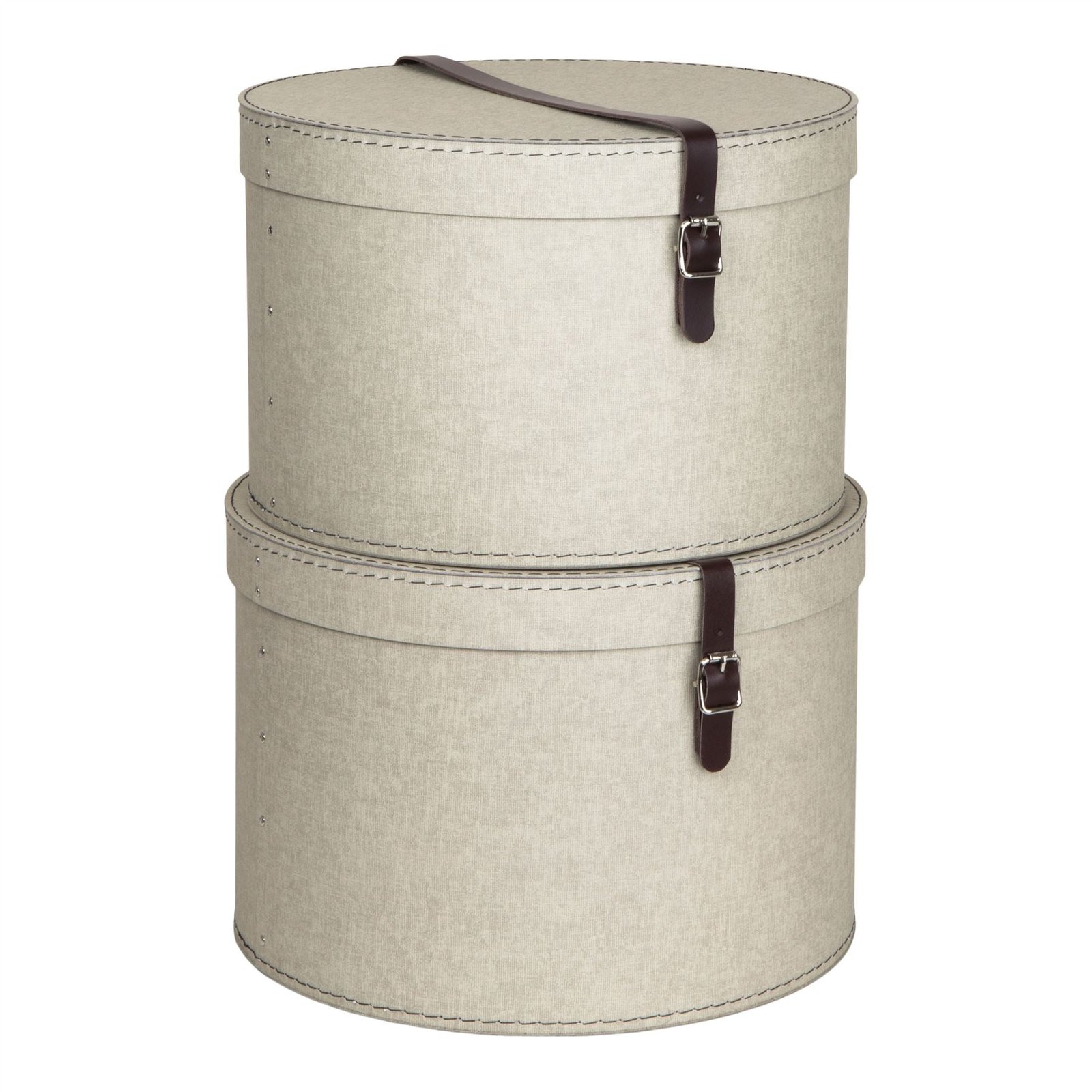791dbf5e-d63d-4c5b-afed-c9a9e5eb0845_43e636e4-ed84-4c41-9578-44ee7d5dc2a0.jpg Set Of 2 Hat Boxes With Leather Strap - Rut - Image 5
