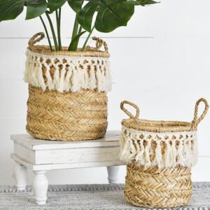 Large Tassel Basket