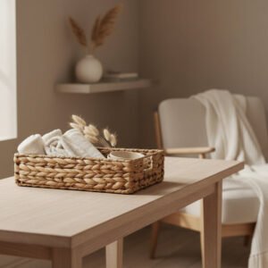 Shallow Water Hyacinth Basket - Small
