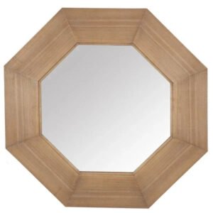 Lacarlo Octagan Wood Mirror in Natural
