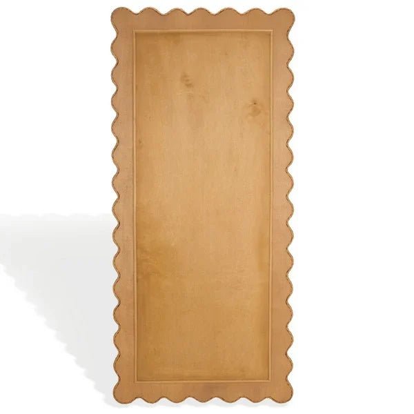 CWK3021A-BACK.jpg Glendetta 70" Rattan Rectangle Mirror in Natural - Image 3