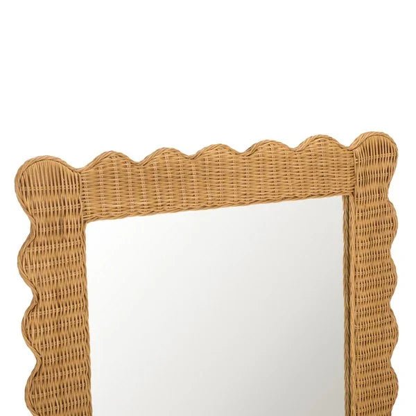 CWK3021A-DETAIL.jpg Glendetta 70" Rattan Rectangle Mirror in Natural - Image 5