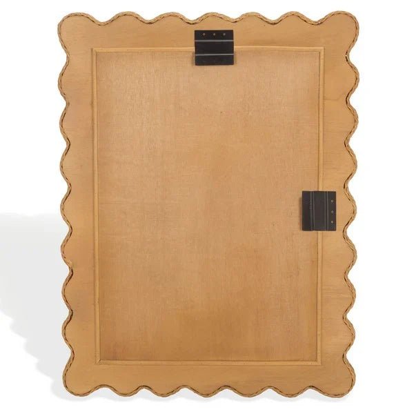 CWK3022A-BACK.jpg Glendetta 40" Rattan Rectangle Mirror in Natural - Image 5