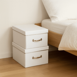 Cascade Heights Set of 2 Large Storage Boxes with Metal Handles