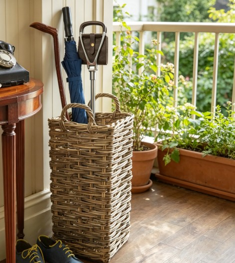 buff rattan umbrella stand large buff rattan umbrella stand large