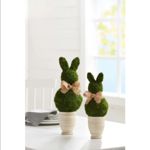 Preserved Moss Topiary Bunny Pot