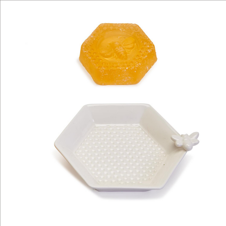 Screenshot2022-09-19at16-42-38ShopTwo_sCompany.png Two's Company Bee Clean Honey Soap with Honeycomb Dish - Image 4