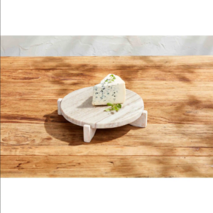 Marble & Wood Pedestal Stand