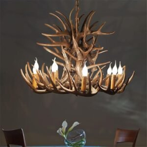 Sierra Peaks American Retro Antler Chandelier