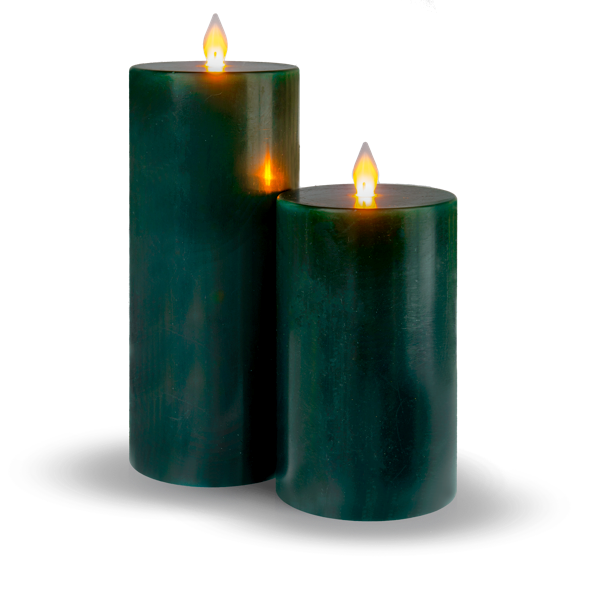 ardx1484_inb.png Luxury Lite Winter Green Wax LED Pillar Candle - Image 2
