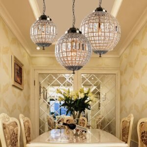 Sierra Peaks Avenila Retro Vintage Royal Empire Ball Style LED Crystal Modern Chandelier Lamp