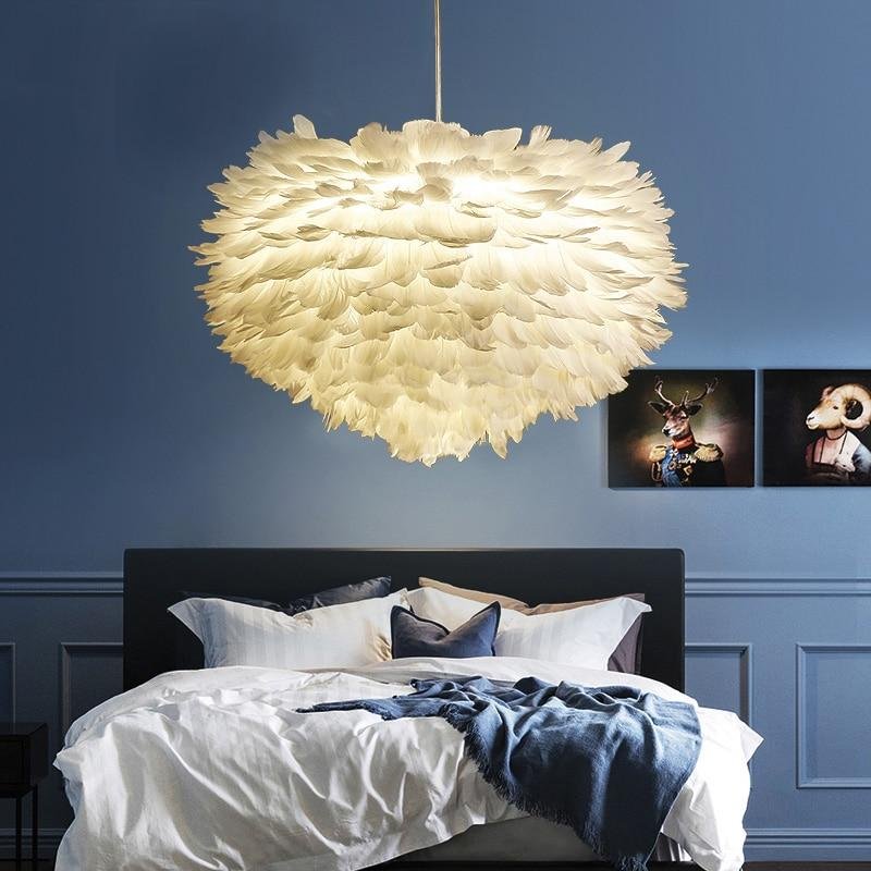 Feather Pendant Lights Hanglamp Pendant Lamp Nordic Design Lustre Vintage Loft Decor Dining Room Kitchen Home Light Fixtures LED - Image 8