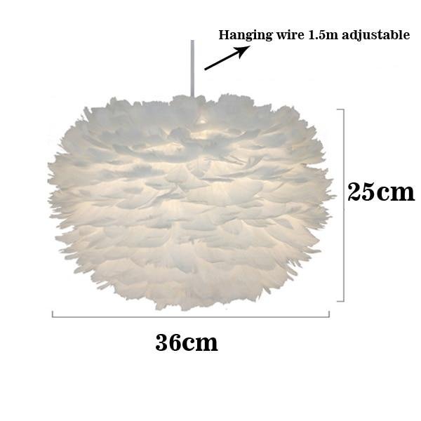 Feather Pendant Lights Hanglamp Pendant Lamp Nordic Design Lustre Vintage Loft Decor Dining Room Kitchen Home Light Fixtures LED - Image 7