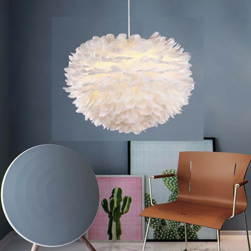 Feather Pendant Lights Hanglamp Pendant Lamp Nordic Design Lustre Vintage Loft Decor Dining Room Kitchen Home Light Fixtures LED - Image 3