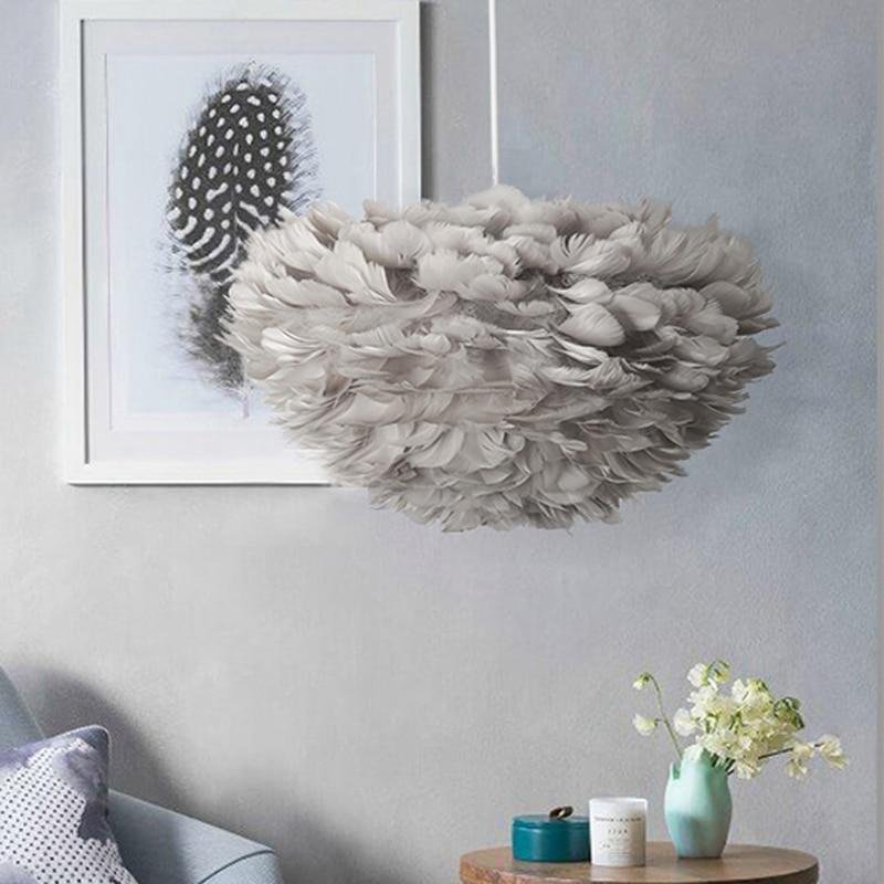 Feather Pendant Lights Hanglamp Pendant Lamp Nordic Design Lustre Vintage Loft Decor Dining Room Kitchen Home Light Fixtures LED - Image 2