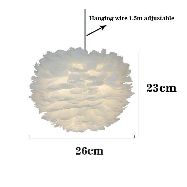 Feather Pendant Lights Hanglamp Pendant Lamp Nordic Design Lustre Vintage Loft Decor Dining Room Kitchen Home Light Fixtures LED - Image 5