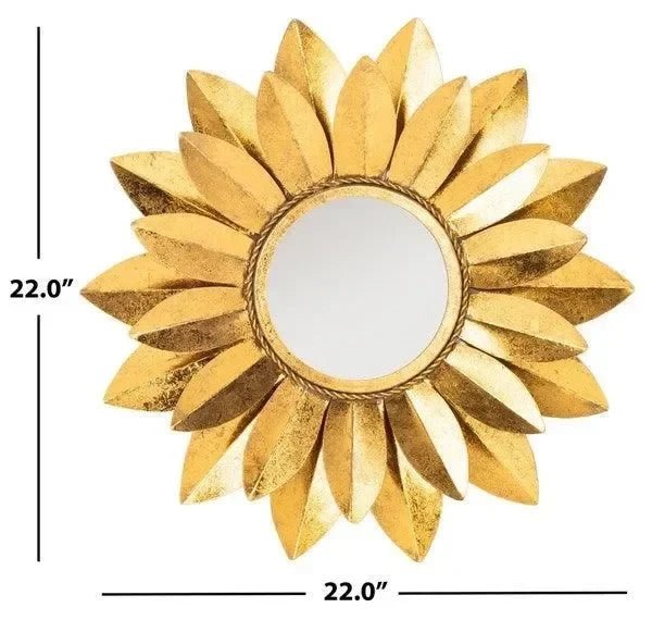 mrr3023a-dim.jpg Larcen Iron Mirror in Gold Foil - Image 2