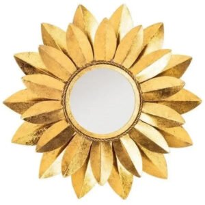 Larcen Iron Mirror in Gold Foil