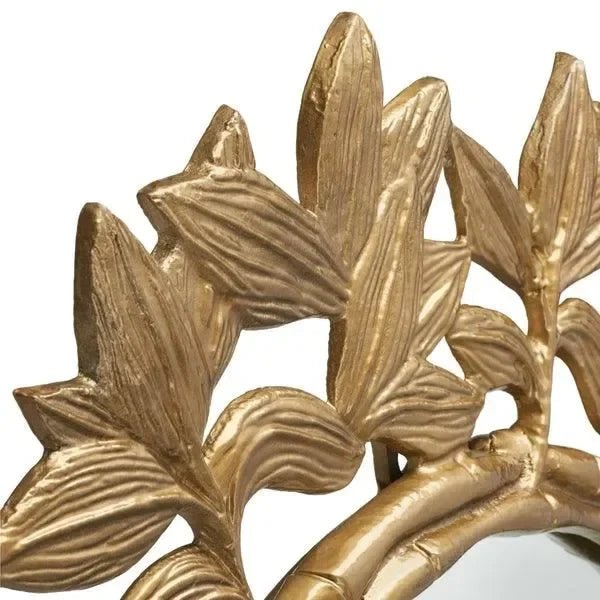 mrr3062a-detail.jpg Nivaria Iron Mirror in Antique Brass - Image 2