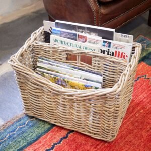 Cascade Heights Rattan Magazine Rack