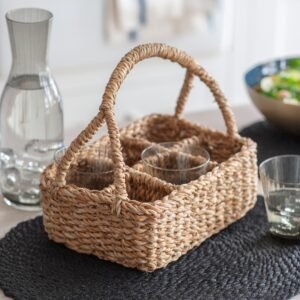 Cascade Heights Seagrass Glass Carrier Brading