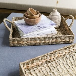Cascade Heights Set Of 2 Woven Trays- Bayford