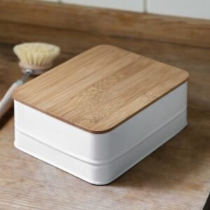 Storage Box With Bamboo Lid- Portland