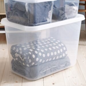 Cascade Heights Extra Large Plastic Lidded Storage Box 60 Litre