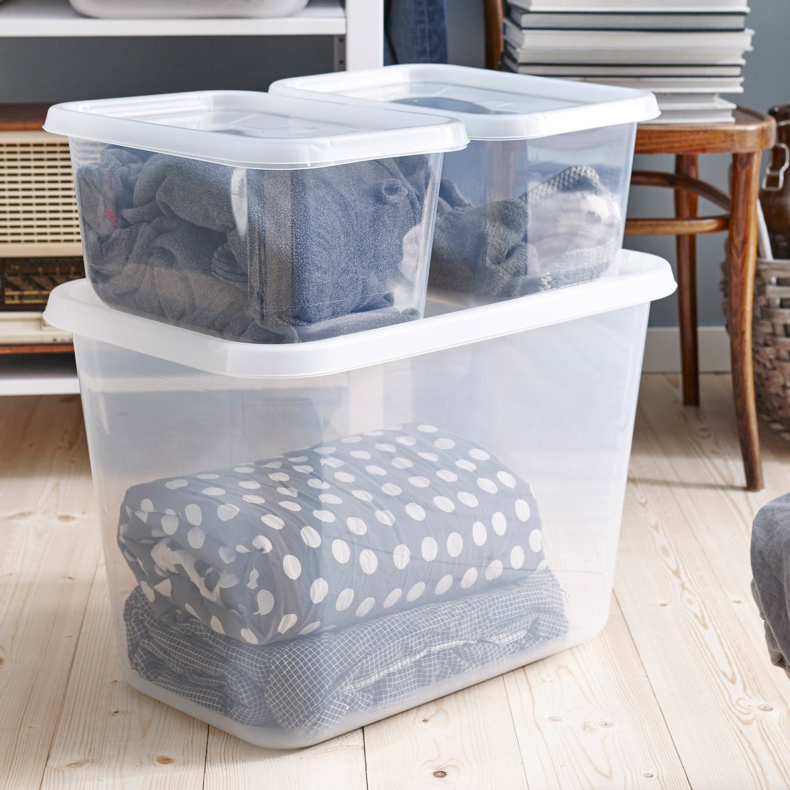 pic_9680_2_611bc574ee95d.jpg Extra Large Plastic Lidded Storage Box 60 Litre - Image 2