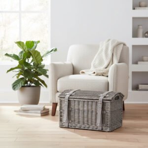 Domed Willow Storage Chest Medium