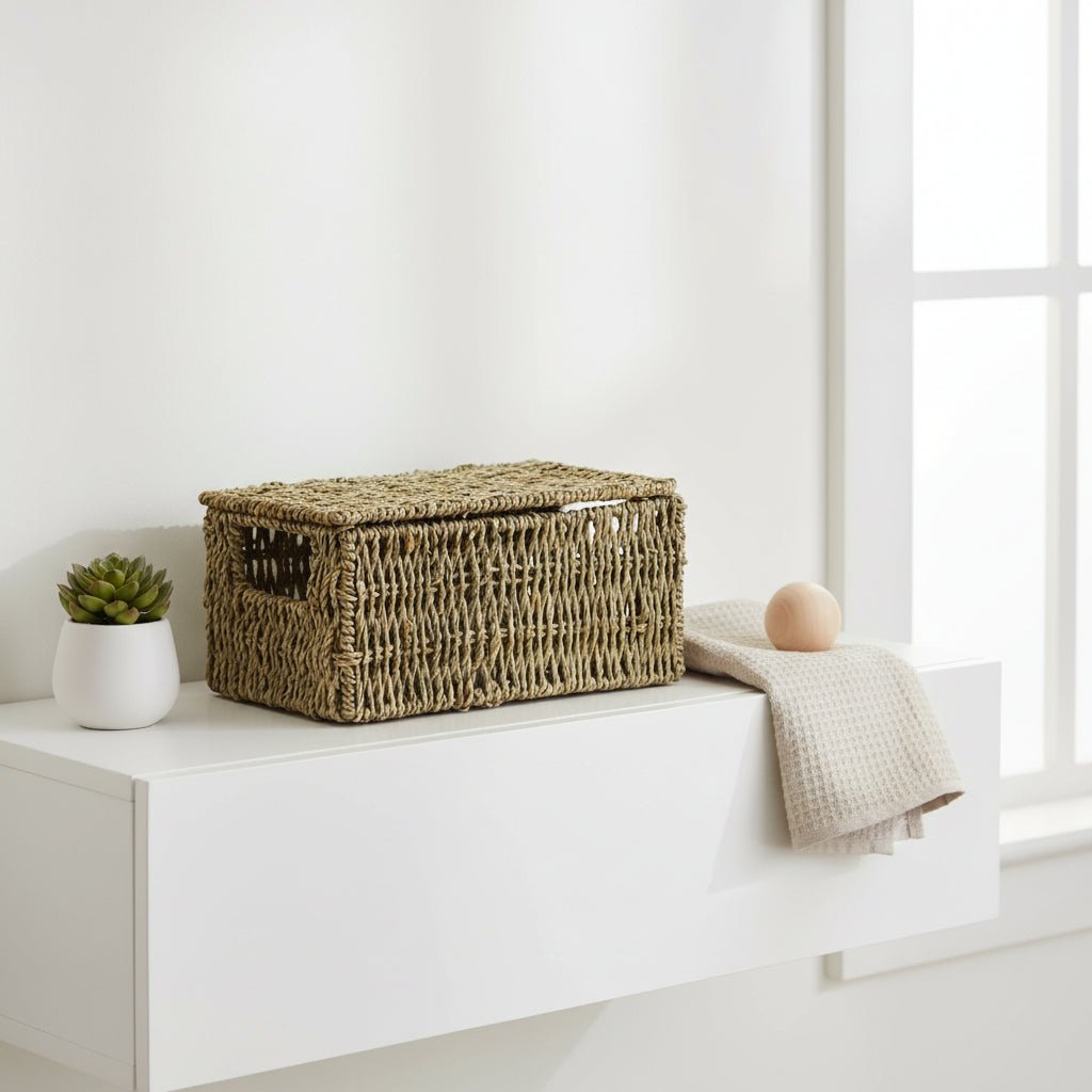 pic_9790_2_6178069244887.jpg Lidded Seagrass Hamper- Mini