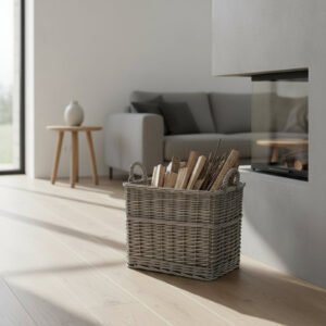 Cascade Heights Lined Kindling Basket