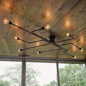 Retro 23 1/2" to 47 1/4" Wide Metal Wire Branching Pendant Ceiling Lights