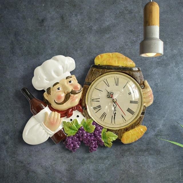 vintage-italian-chef-wall-clock-232969.jpg Vintage Italian Chef Wall Clock - Image 3